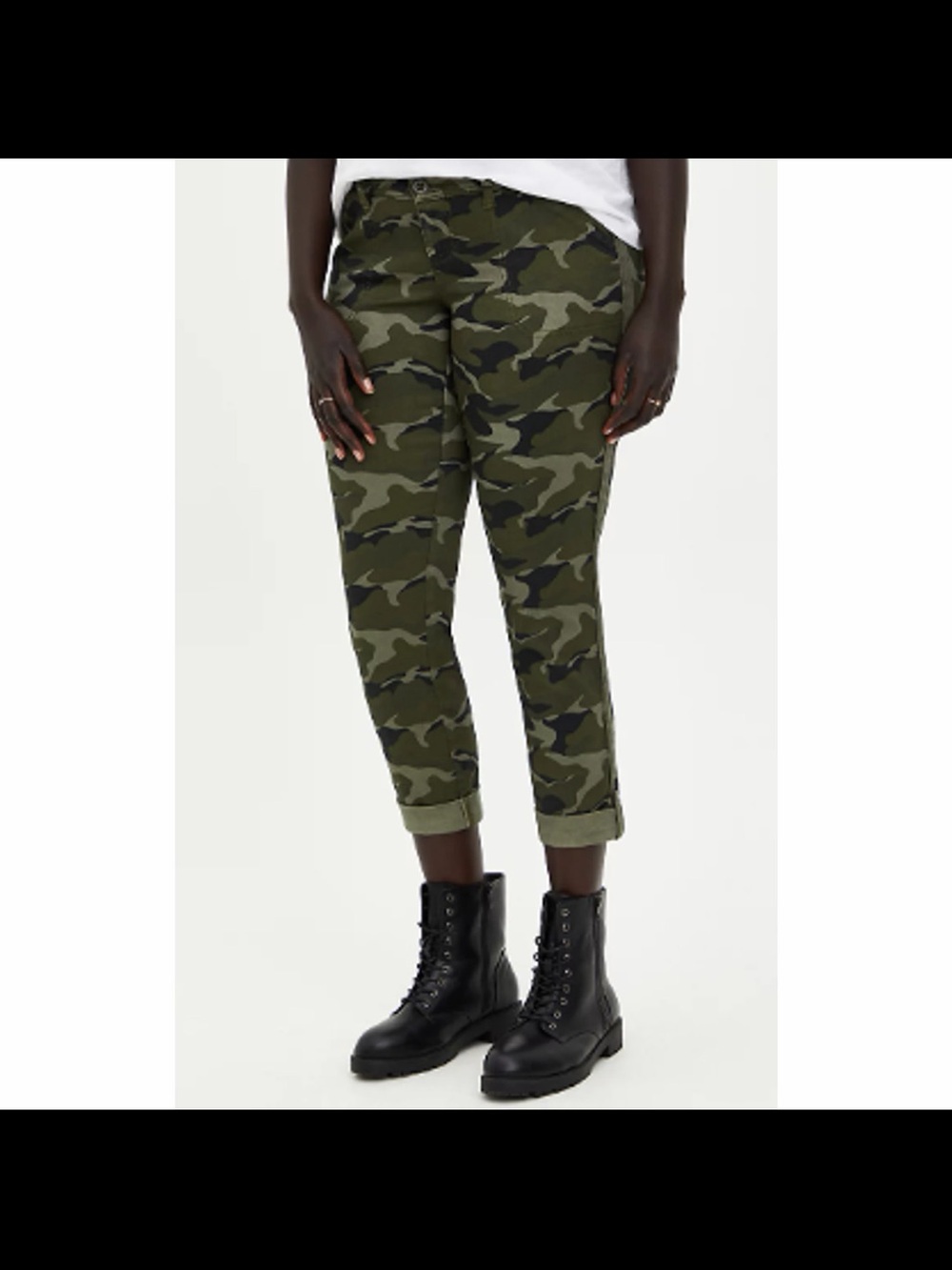 NWT Torrid Olive & Black Camo Straight Leg Pants